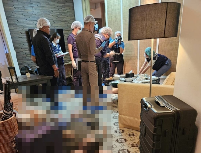 Bên trong căn phòng khách sạn phát hiện 6 người Việt tử vong ở Bangkok: Nhiều ly nước ngổn ngang, cảnh sát phong tỏa nghiêm ngặt - Ảnh 4. Bên trong căn phòng khách sạn phát hiện 6 người Việt tử vong ở Bangkok: Nhiều ly nước ngổn ngang, cảnh sát phong tỏa nghiêm ngặt - Ảnh 4.