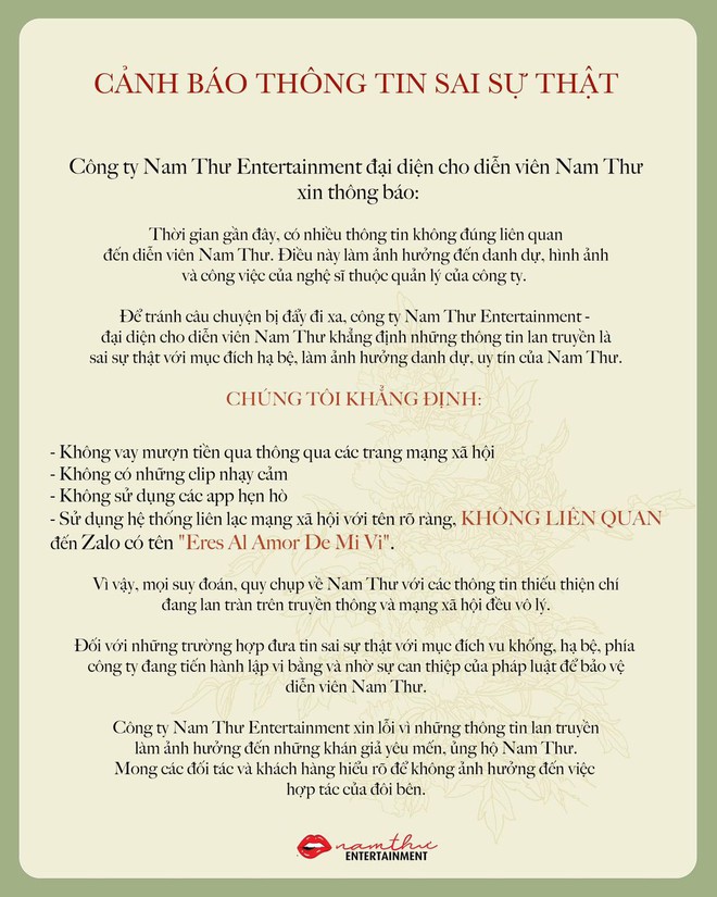 Nam Thư có động thái sau loạt bài tố của chính thất trong scandal giật chồng - Ảnh 3. Nam Thư có động thái sau loạt bài tố của chính thất trong scandal giật chồng - Ảnh 3.