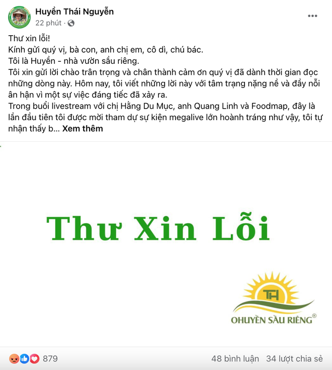 Hội livestream bán sầu riêng treo biển không phải sầu O Huyền, thi nhau đính chính sau vụ việc tai tiếng - Ảnh 3.