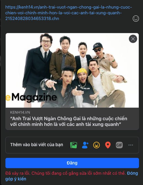 Nóng: Facebook gặp lỗi lạ trên diện rộng, nhiều người Việt bị ảnh hưởng!- Ảnh 2. Nóng: Facebook gặp lỗi lạ trên diện rộng, nhiều người Việt bị ảnh hưởng!- Ảnh 2.