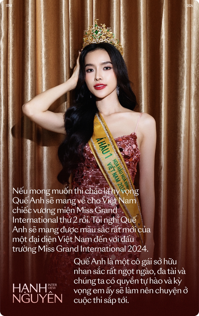 Á hậu Miss Grand Hạnh Nguyên: "Tôi dặn dò Quế Anh đừng đọc bình luận trên mạng"- Ảnh 9. Á hậu Miss Grand Hạnh Nguyên: "Tôi dặn dò Quế Anh đừng đọc bình luận trên mạng"- Ảnh 9.