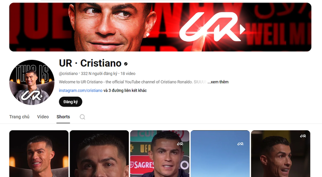 Nóng: Ronaldo chính thức lập kênh YouTube, lượt theo dõi bùng nổ không tưởng- Ảnh 1. Nóng: Ronaldo chính thức lập kênh YouTube, lượt theo dõi bùng nổ không tưởng- Ảnh 1.