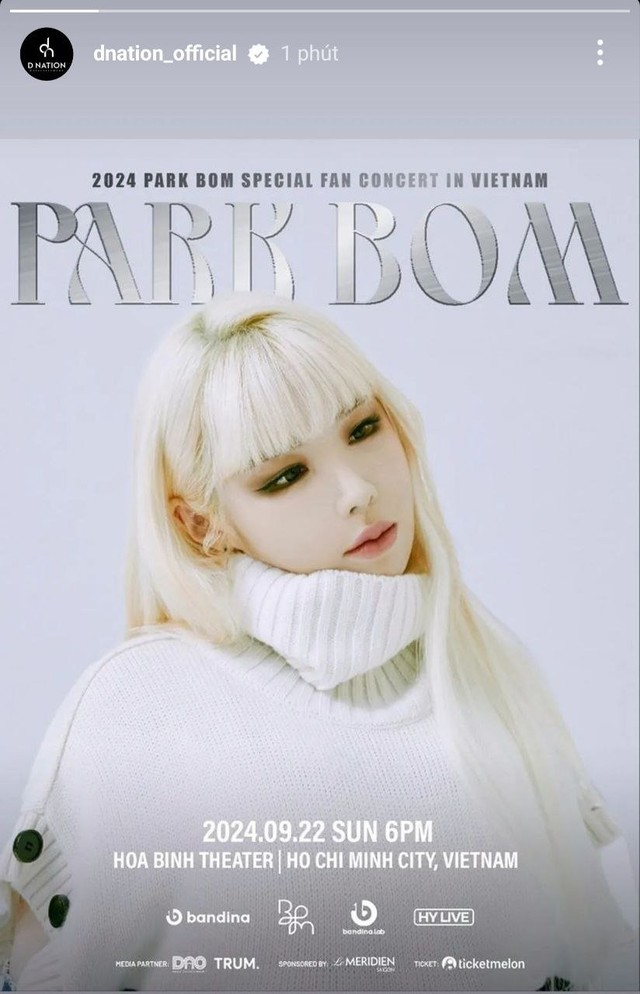 Show của Park Bom tại Việt Nam lại gặp "biến", fan cực kì hoang mang- Ảnh 3. Show của Park Bom tại Việt Nam lại gặp "biến", fan cực kì hoang mang- Ảnh 3.