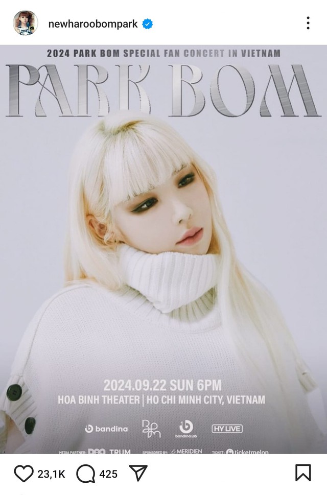 Show của Park Bom tại Việt Nam lại gặp "biến", fan cực kì hoang mang- Ảnh 2. Show của Park Bom tại Việt Nam lại gặp "biến", fan cực kì hoang mang- Ảnh 2.