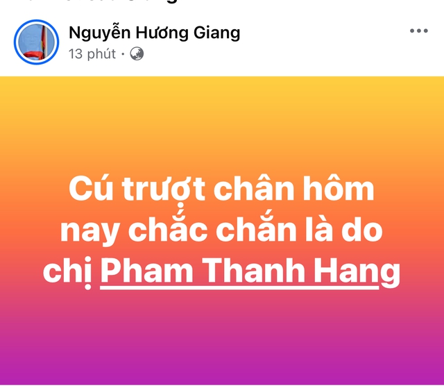 Hương Giang đổ lỗi cho Thanh Hằng sau cú trượt té trên sóng trực tiếp- Ảnh 5. Hương Giang đổ lỗi cho Thanh Hằng sau cú trượt té trên sóng trực tiếp- Ảnh 5.