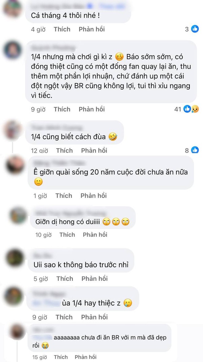 Thương hiệu kem nổi tiếng thông báo rời Việt Nam đúng ngày “Cá tháng Tư”, dân tình hoang mang không biết thật hay đùa - Ảnh 2.