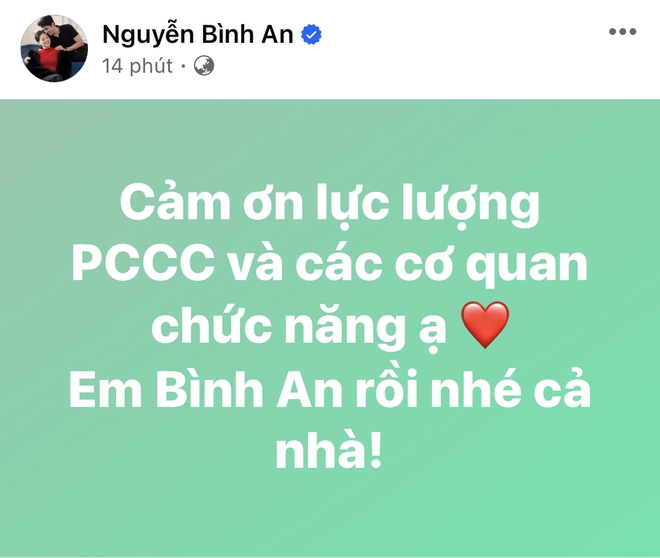 Diễn viên Bình An sợ hãi tháo chạy lên nóc khi bị kẹt bên trong toà nhà bị cháy - Ảnh 4.