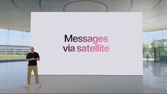 iPhone có tính năng gửi Tin nhắn vệ tinh, không cần WiFi hay sóng điện thoại - Ảnh 1.