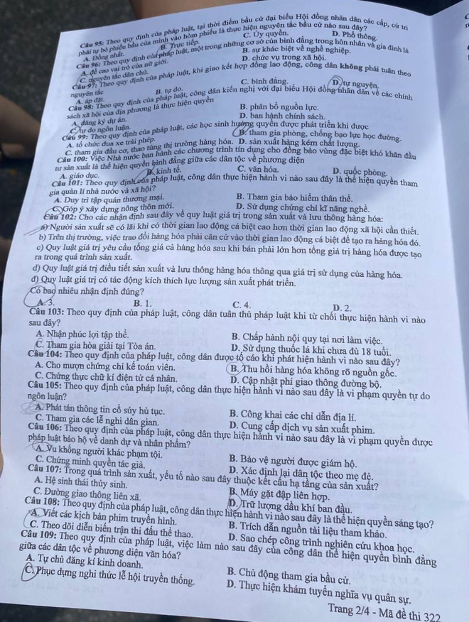 Đề thi tổ hợp KHXH tốt nghiệp THPT 2024: Nhiều em tự tin đạt điểm cao! - Ảnh 10.