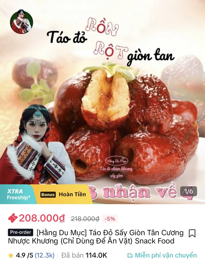 Choáng với doanh thu từ táo đỏ mà Hằng Du Mục đã bán: Tính sương sương cũng hơn 32 tỷ rồi! - Ảnh 4.