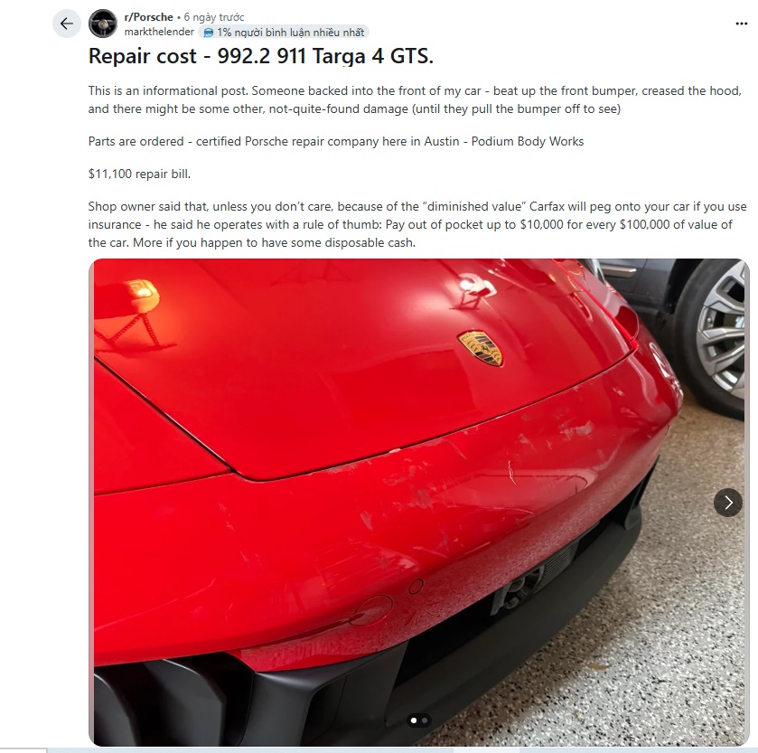 xuoc xe porsche 9111