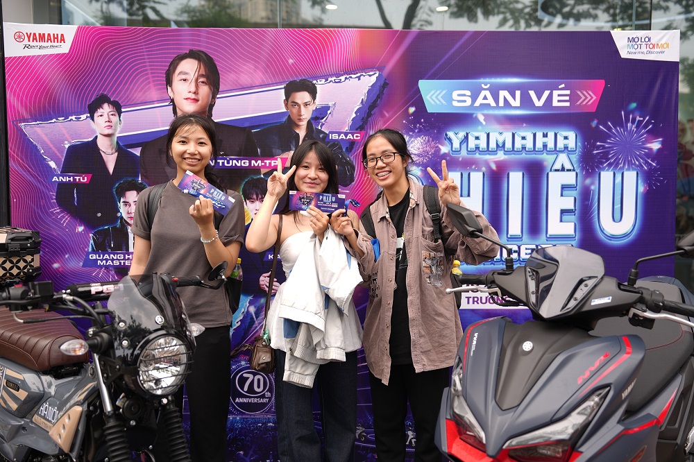 “Yamaha PHIÊU Concert” gây sốt: Fan Yamaha camp xuyên đêm, giới trẻ háo hức chờ đại tiệc 70 năm