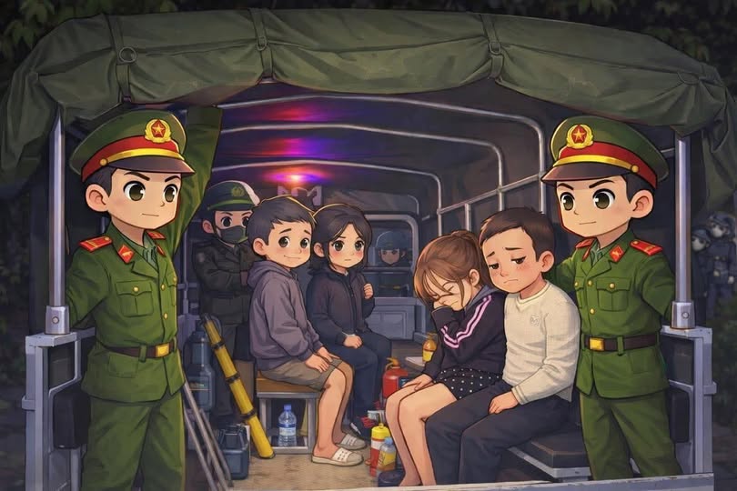 cong an xa xuan cam 1