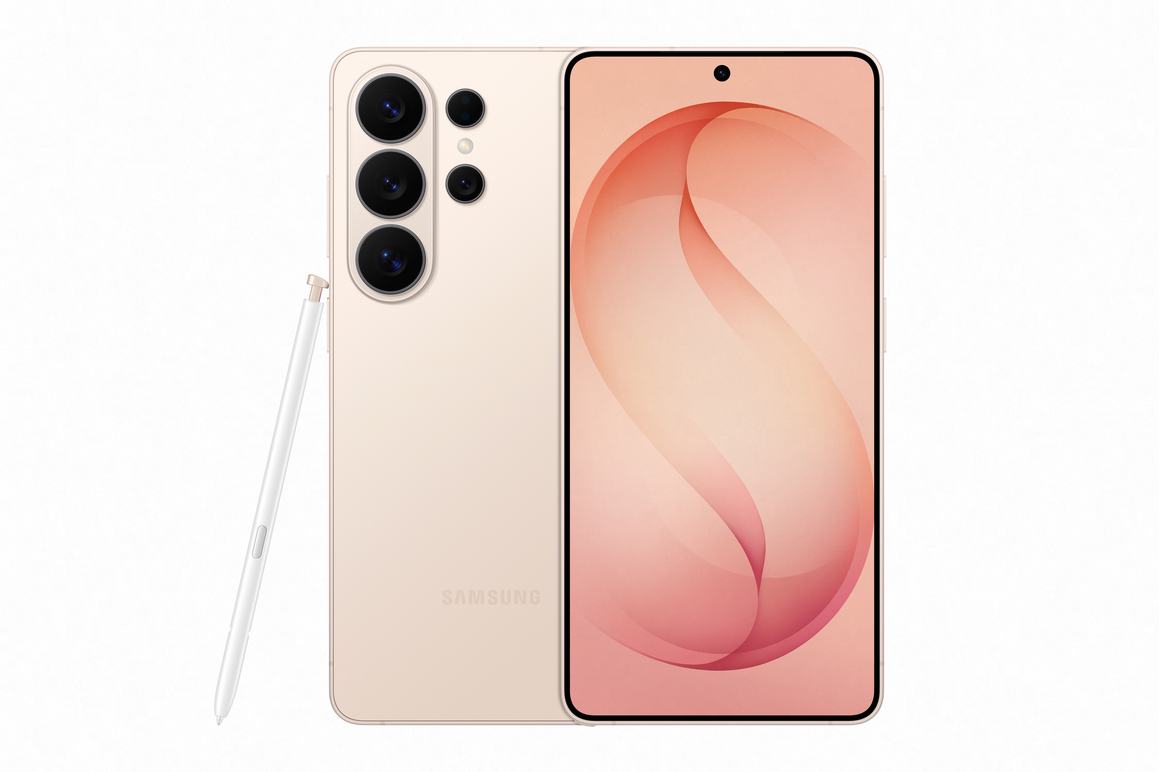 073 galaxy s26ultra pinkgold front back spen