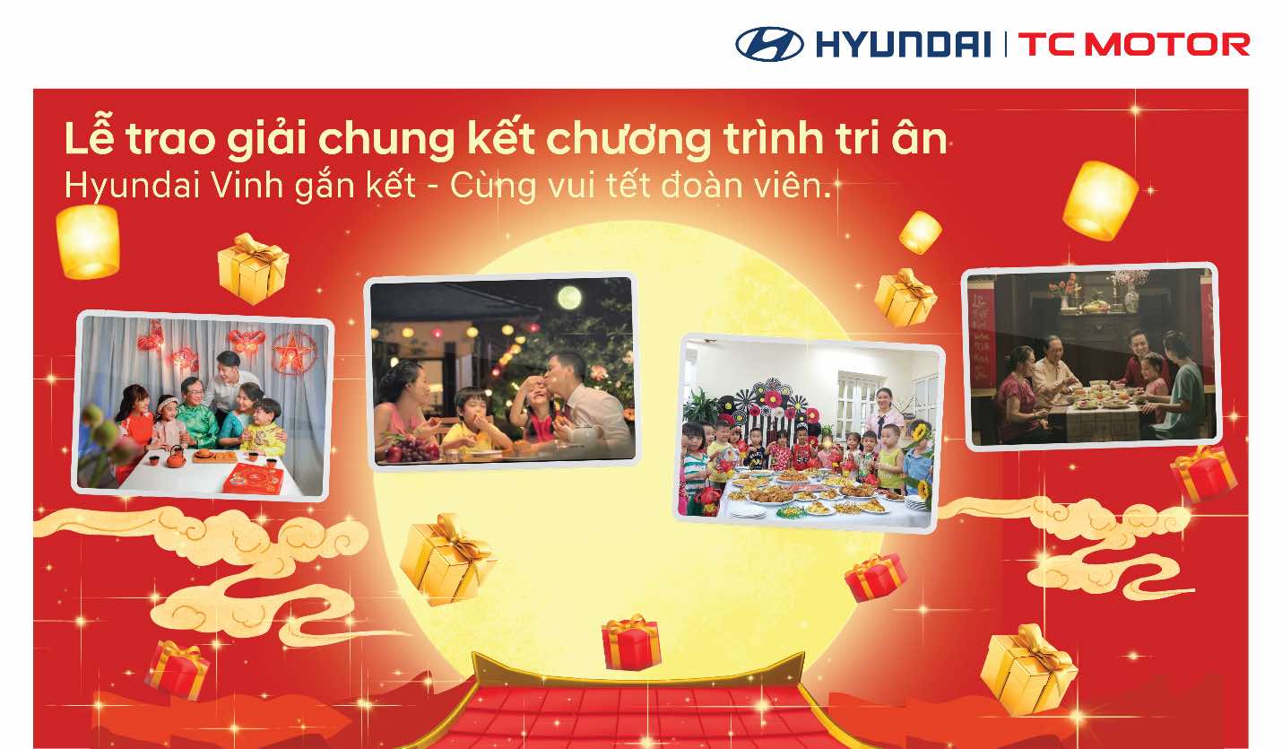 Khép lại chương trình tri ân 'Hyundai Vinh gắn kết - Cùng vui Tết Đoàn viên'