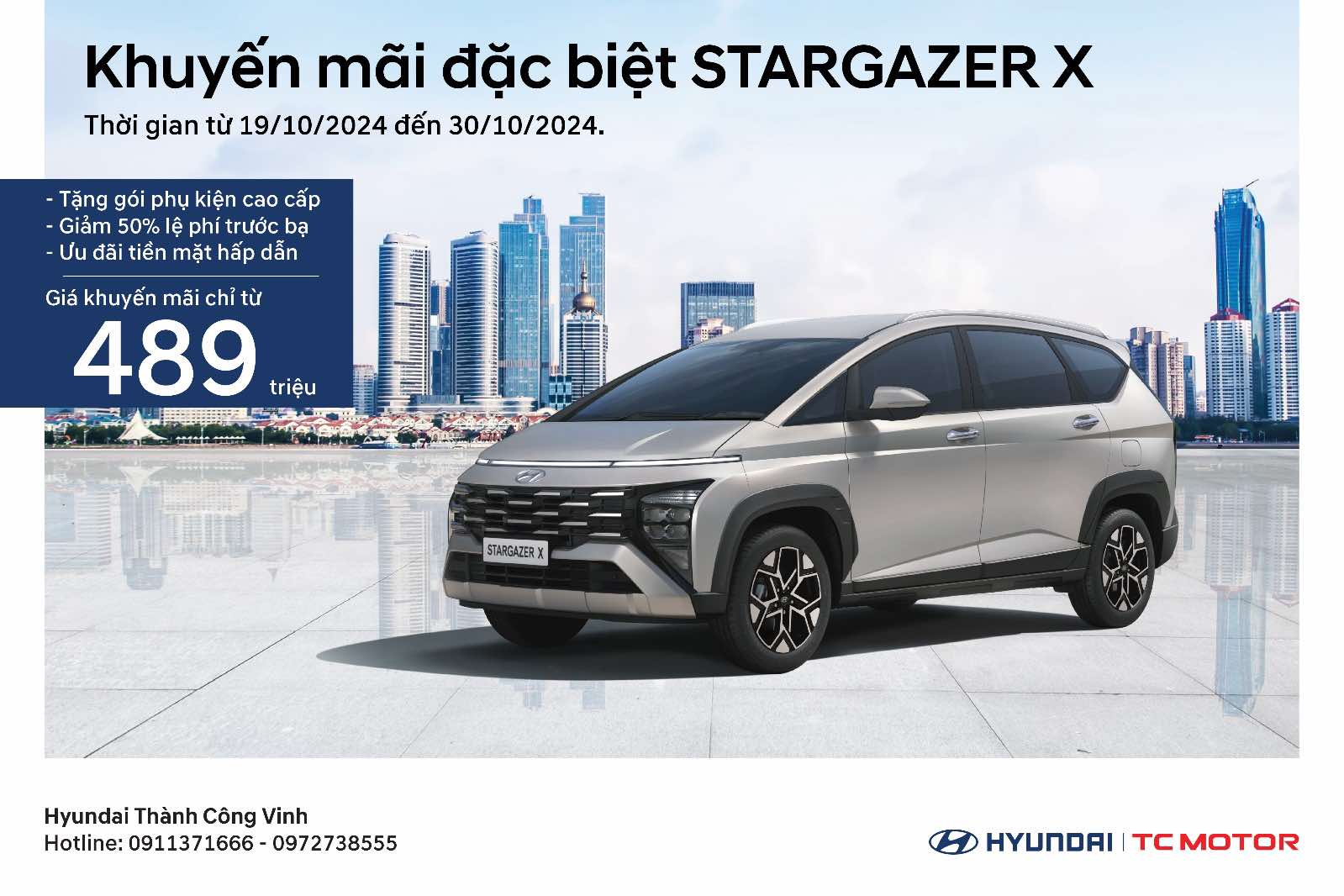 Hyundai Vinh khởi động chương trình khuyến mãi đặc biệt cho dòng xe Stargazer