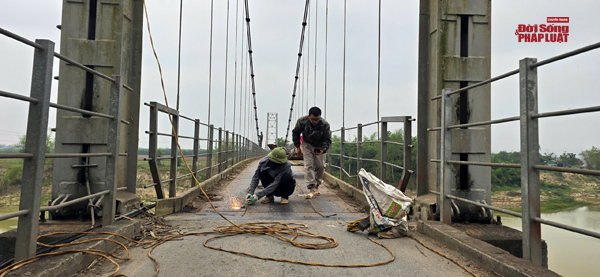 Nghệ An: Hơn 6 tỷ đồng đầu tư sửa chữa cầu treo Đò Rô