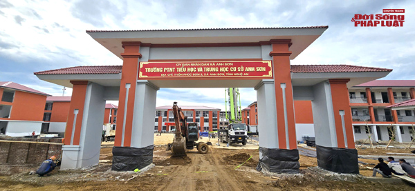Nghệ An: Diện mạo trường nội trú liên cấp Anh Sơn trước ngày khai giảng năm học mới 2026-2027