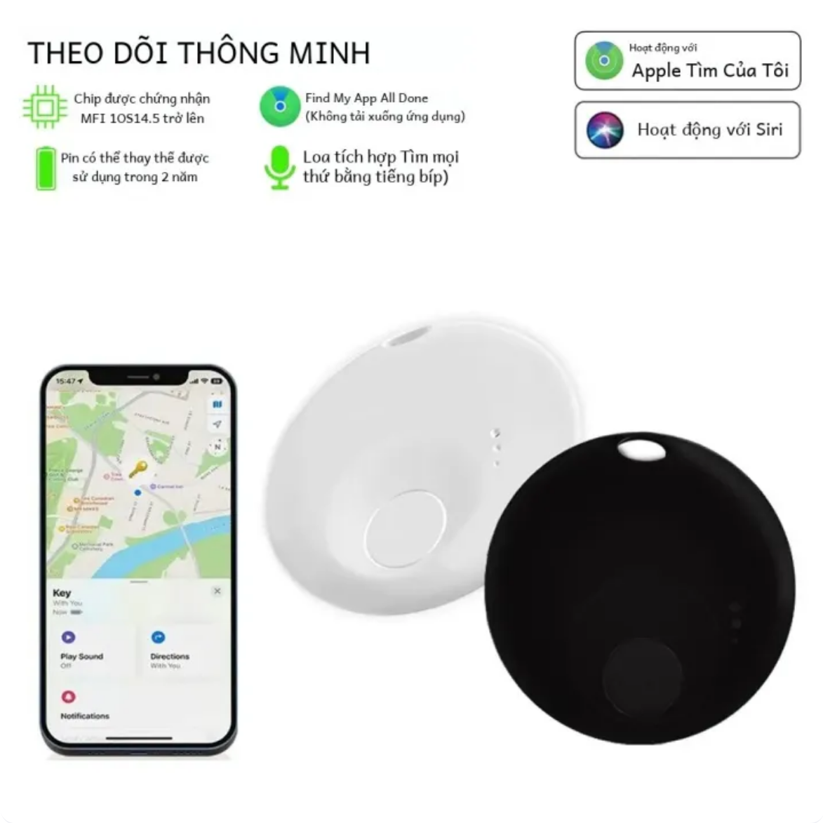 screenshot 2025 11 05 at 00 45 28 the theo doi gps thong minh mini cho ios apple find my app itag thiet bi nhac nho chong mat chia khoa xe xep hang mfi thu cung tre em thiet bi dinh vi lazada