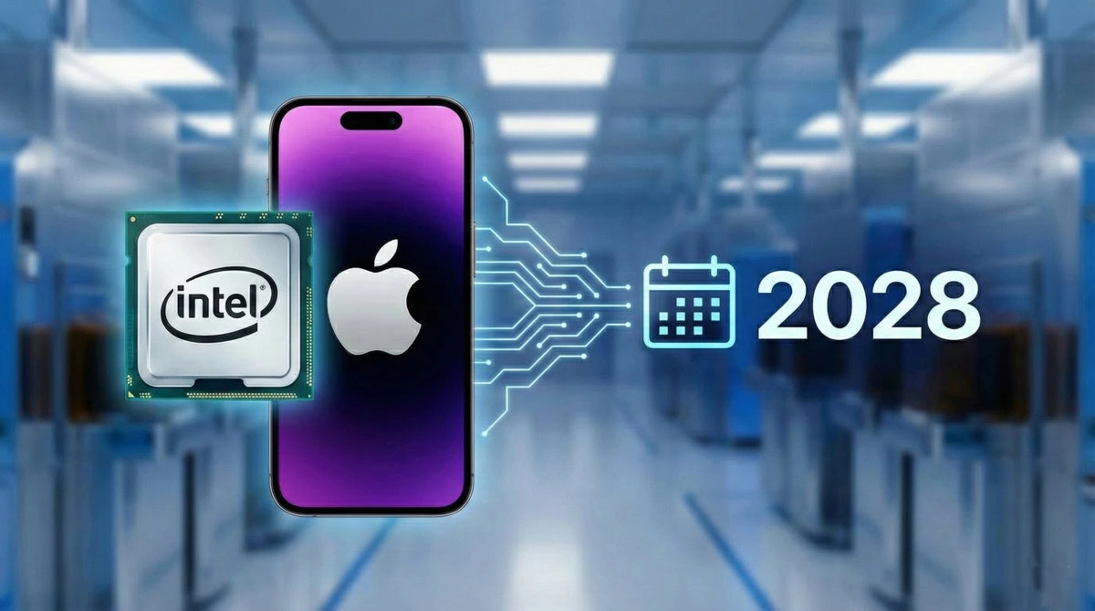 intel manufacture iphone chips 2028 featured