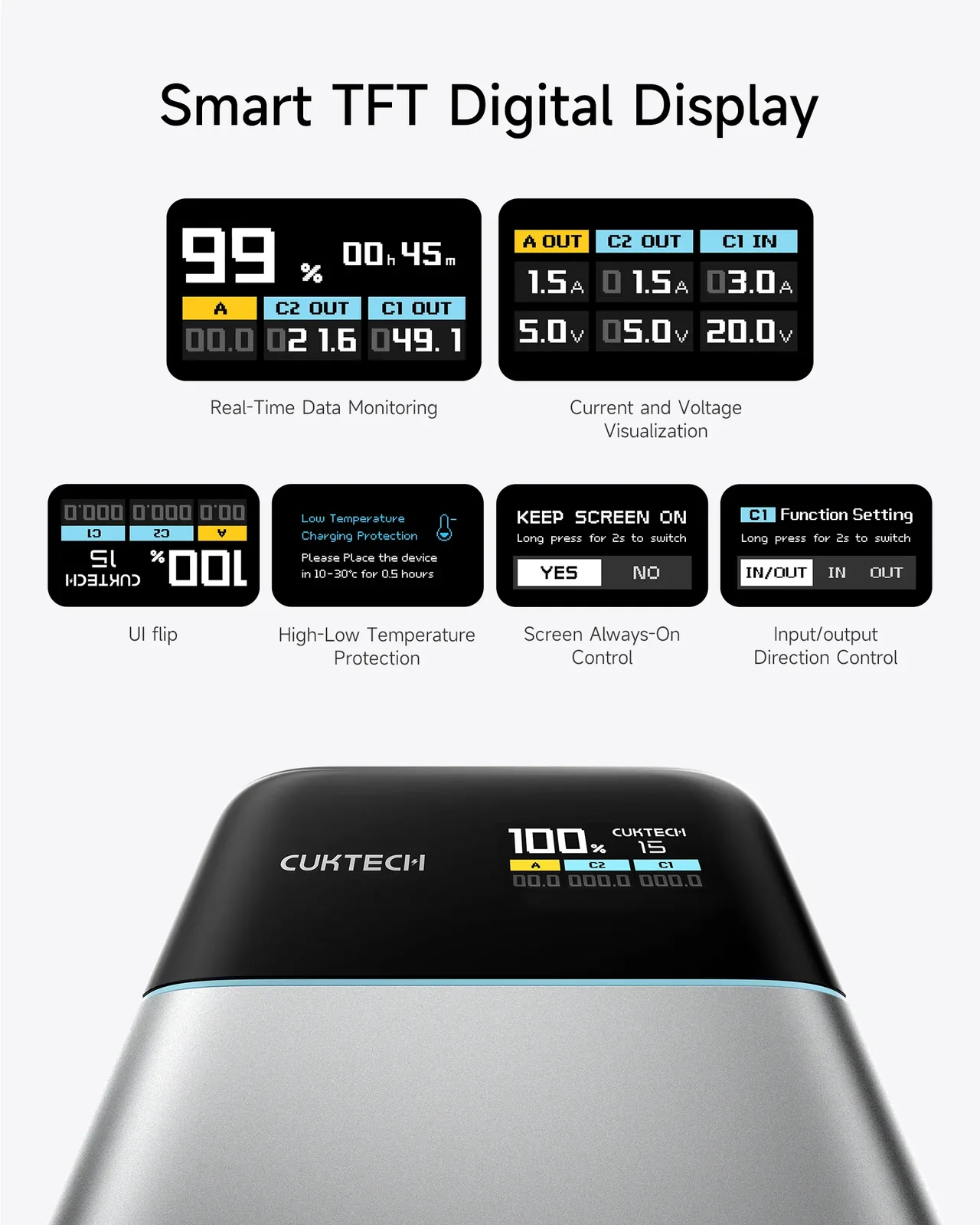 cuktech 15 air power bank launches with 15000 mah silicon carbon battery and real time charge monitor b q82 w h1600