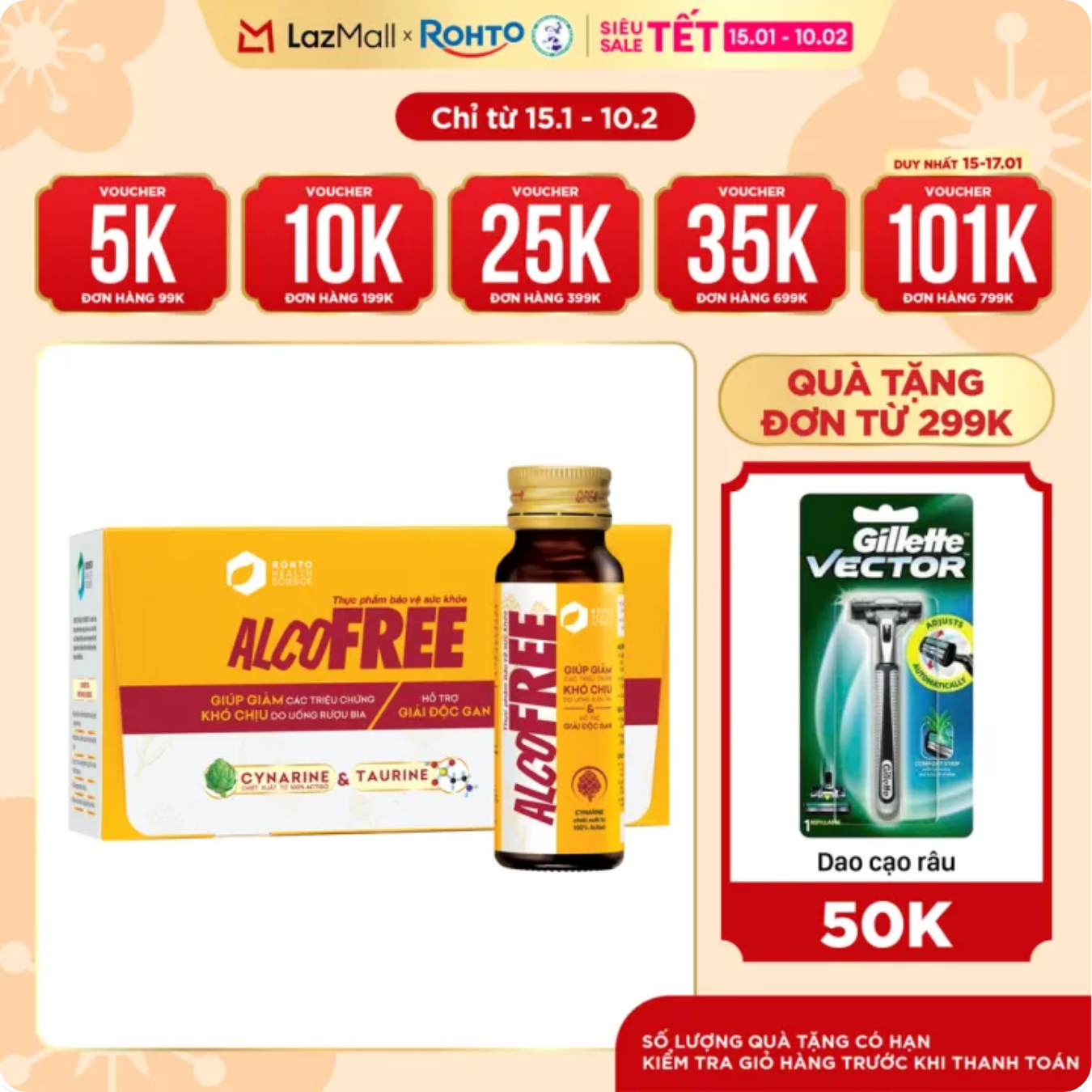 screenshot 2026 02 03 at 00 22 29 nuoc uong giai ruou thai doc gan alcofree loc 10 chai x 50ml lazadavn