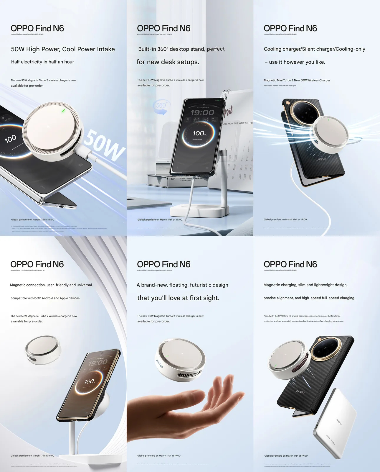 core highlights of the 2nd gen oppo magnetic wireless charger 50w q82 w h1600