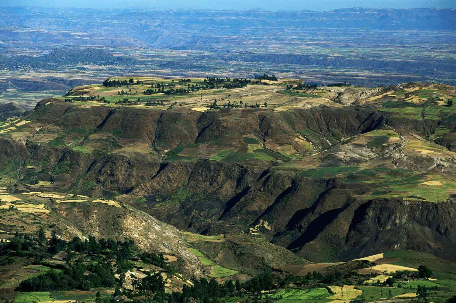 ethiopia rift valley aerial view