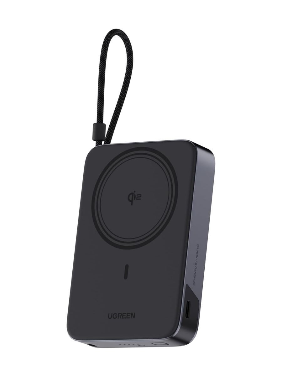 ugreen 10000mah qi2 15w magnetic power bank with built in usb c cable amazon