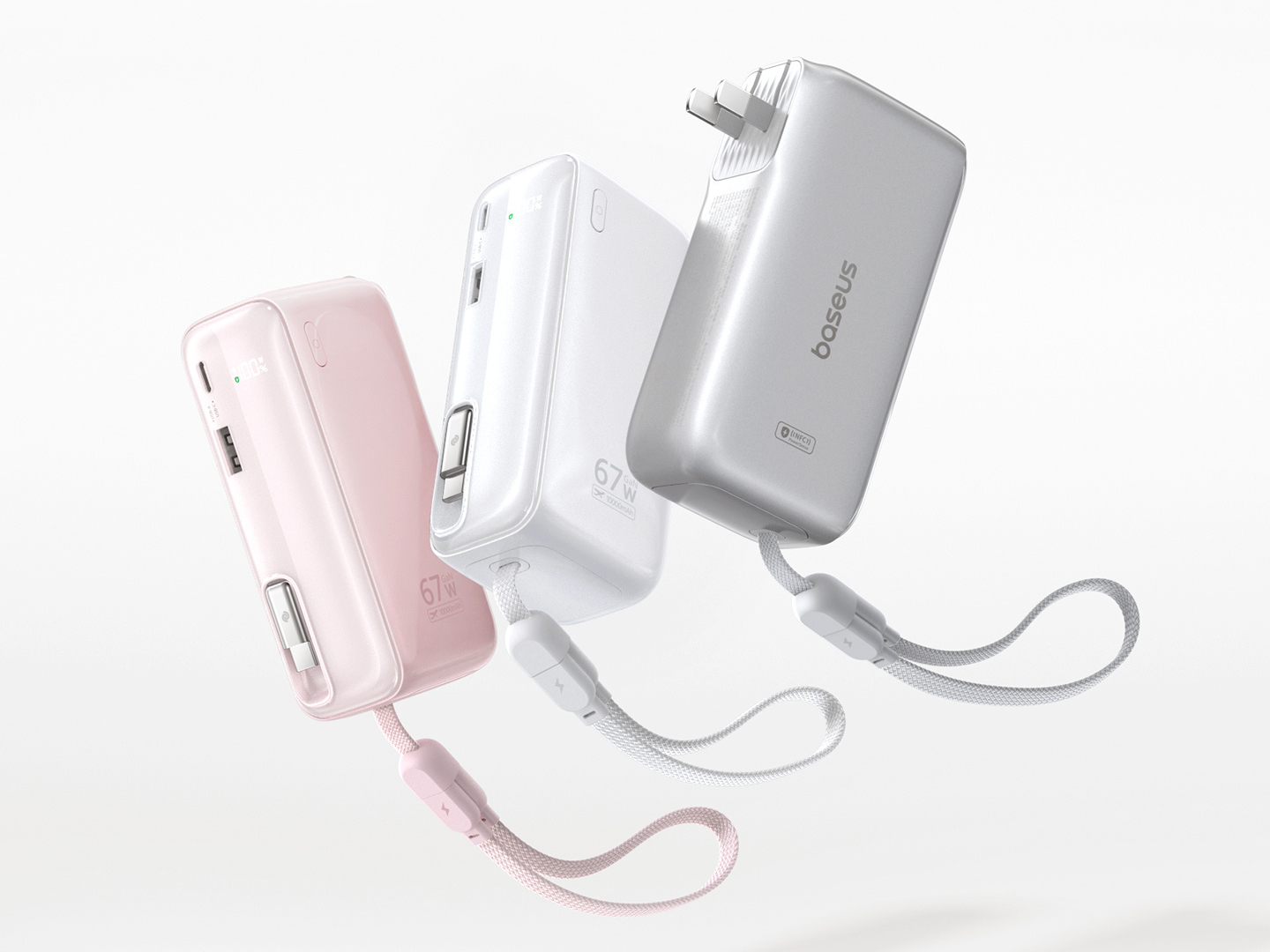 design and color options of the baseus supercharge pro 3 in 1