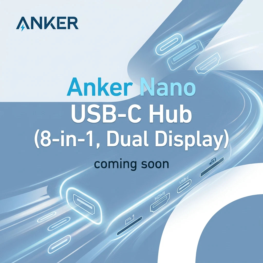anker nano usb c hub 8 in 1 dual display
