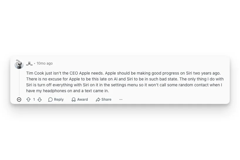 tim cook says apple is making g on personalized siri rapple