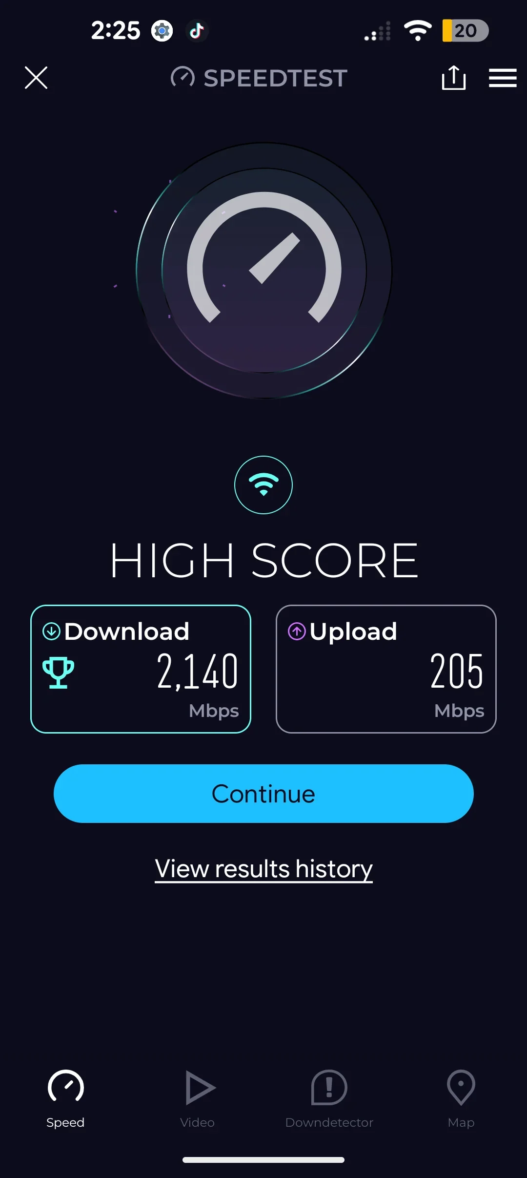 fastest wifi speeds i ever got on my pixel 9 this is the v0 7vgzyzyodi8h1