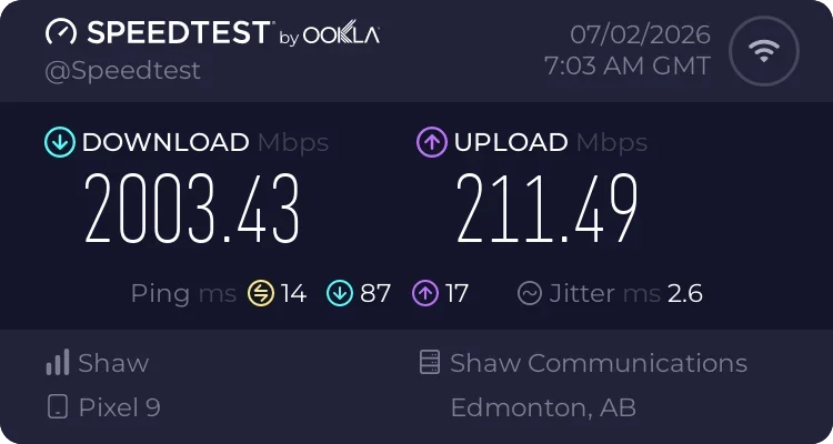 my phones internet seemed to improve on android 17 pixel 9 v0 szlqld9wmrah1