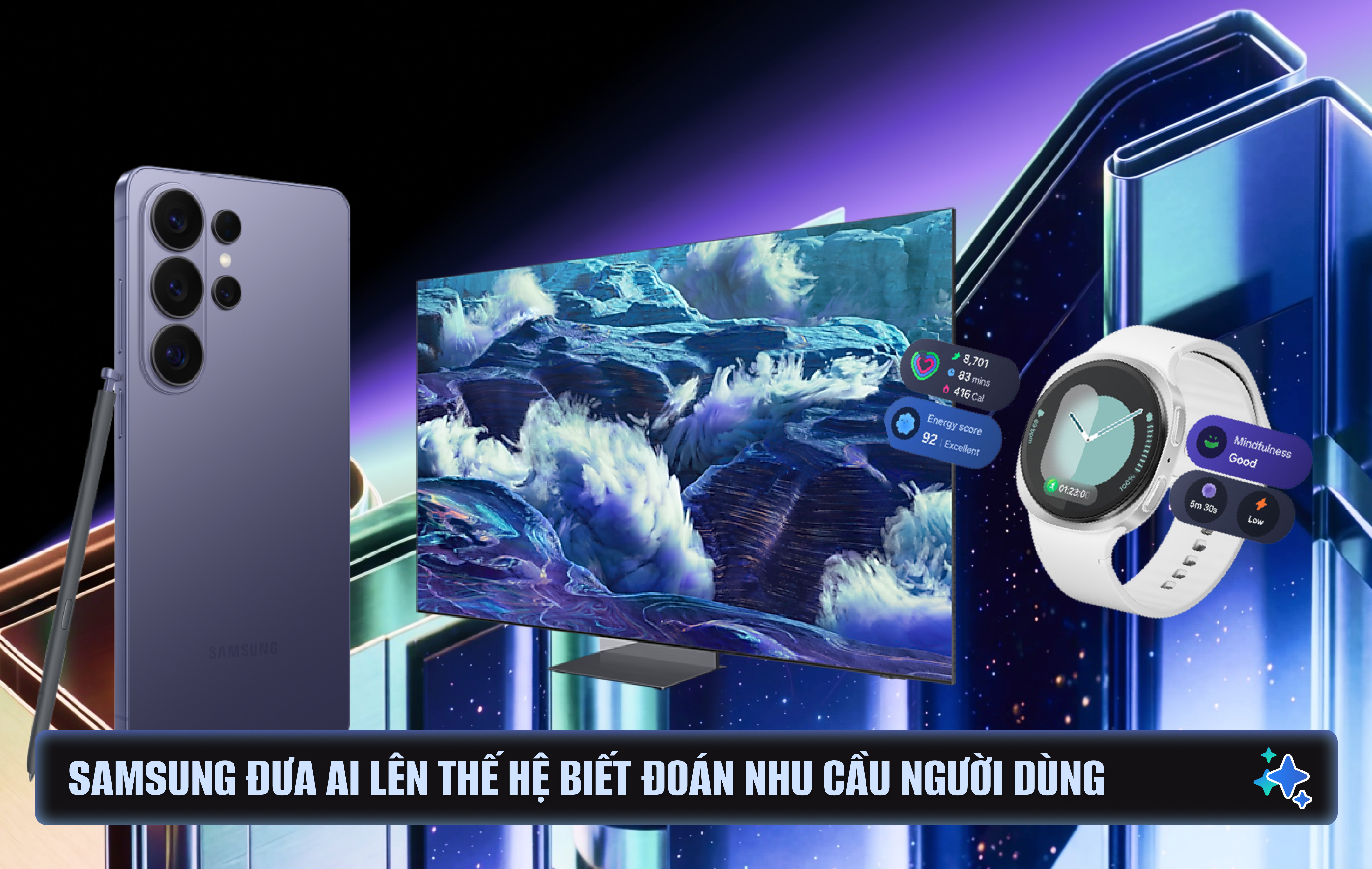 Thắng loạt giải nhờ Galaxy AI, năm 2026 Samsung đưa AI lên thế hệ biết đoán nhu cầu người dùng