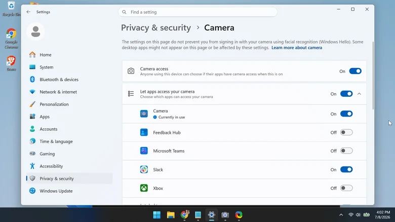 the webcam is active 1783520119