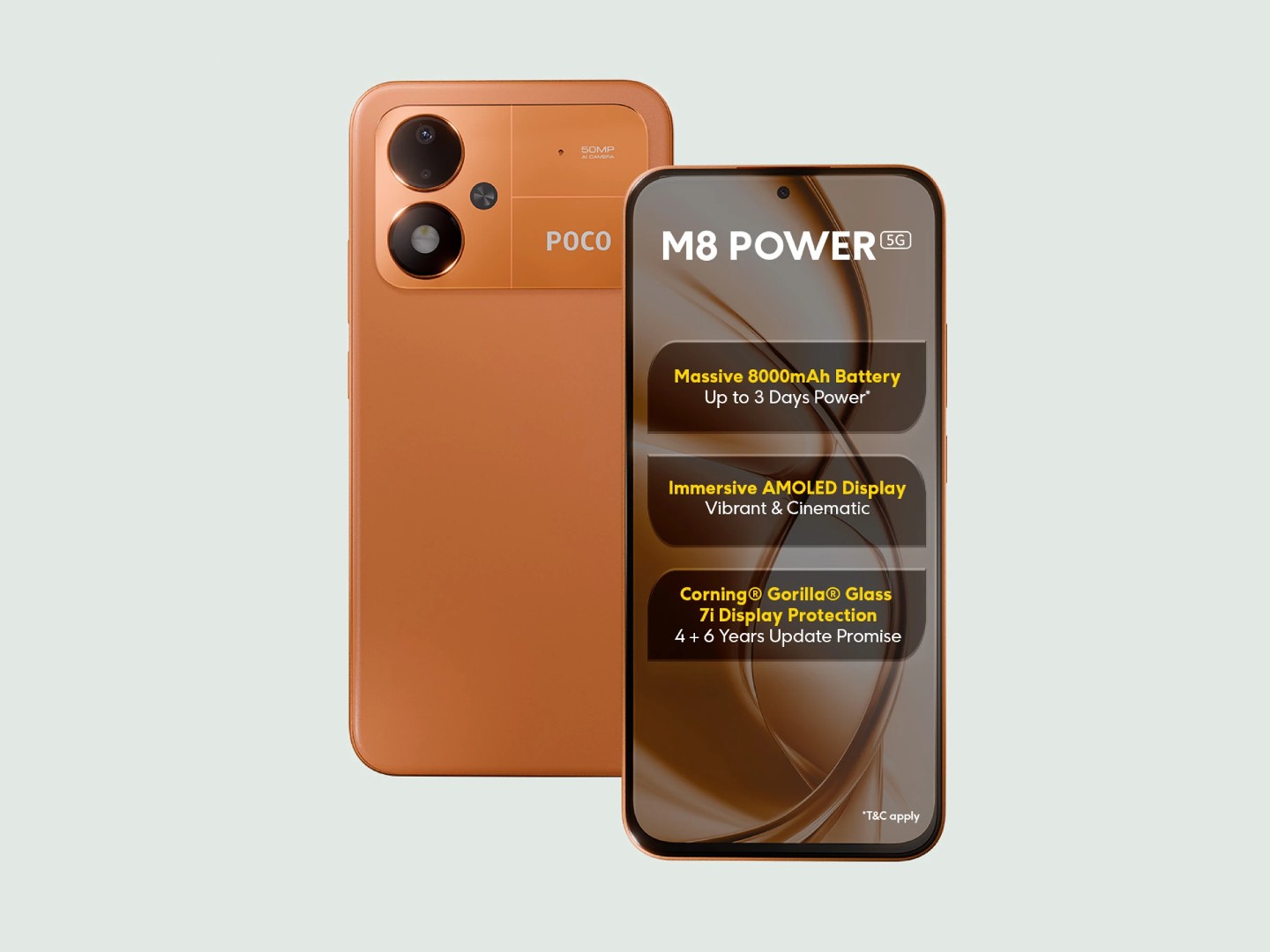 poco m8 power blaze orange