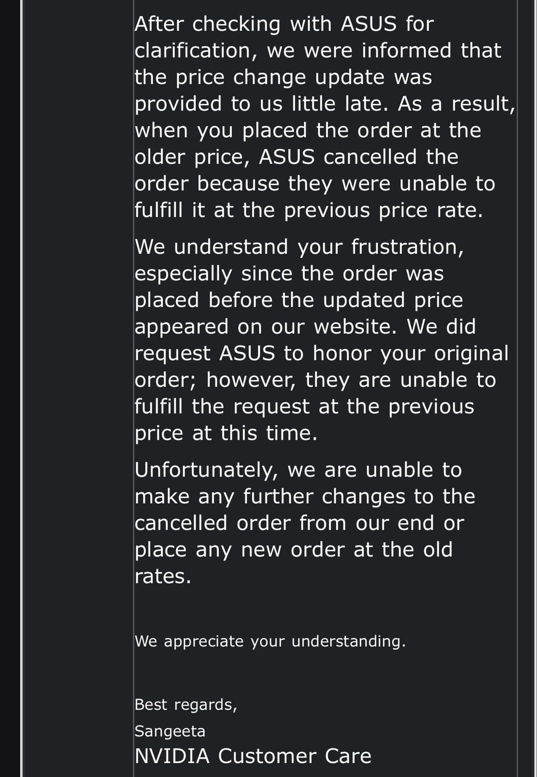 update from yesterday canceled order v0 93n05umflehh1