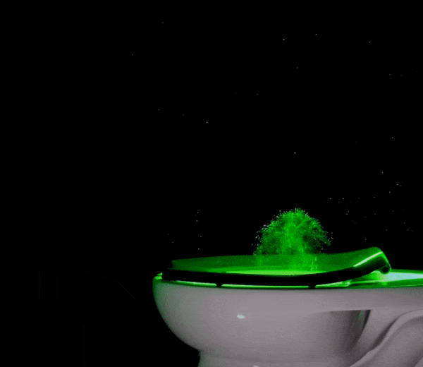 toilet particles