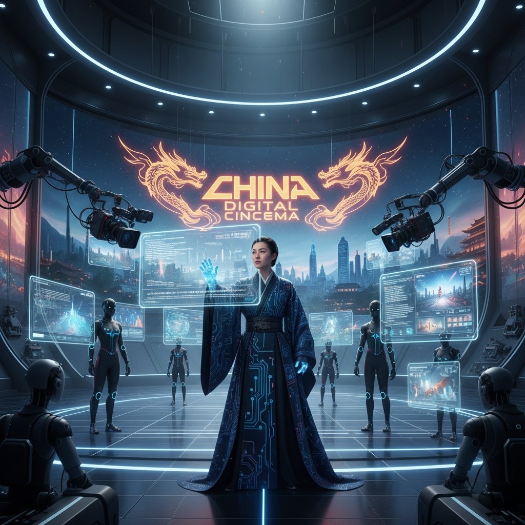 movie director ai tools futuristic studio chi