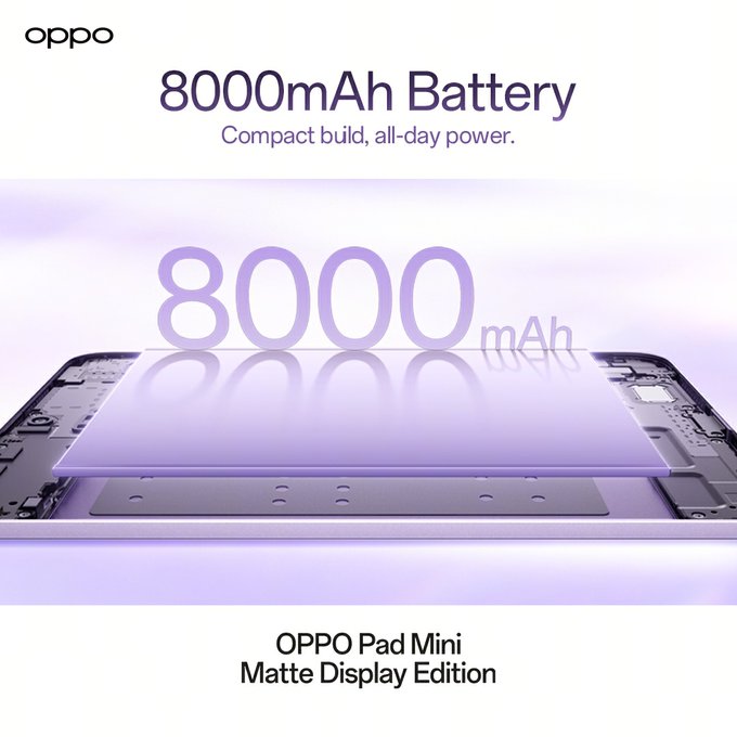 oppo pad mini battery
