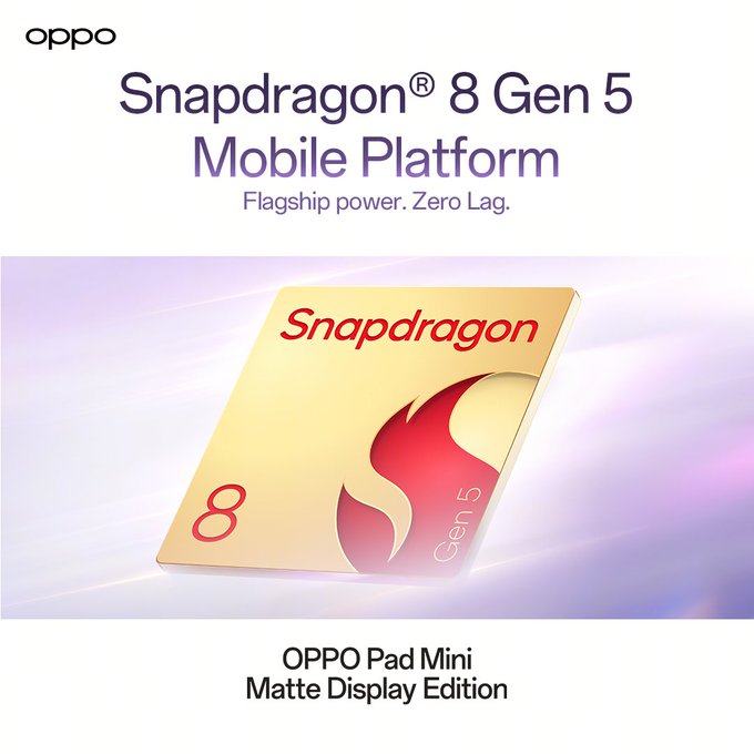oppo pad mini snapdragon chip