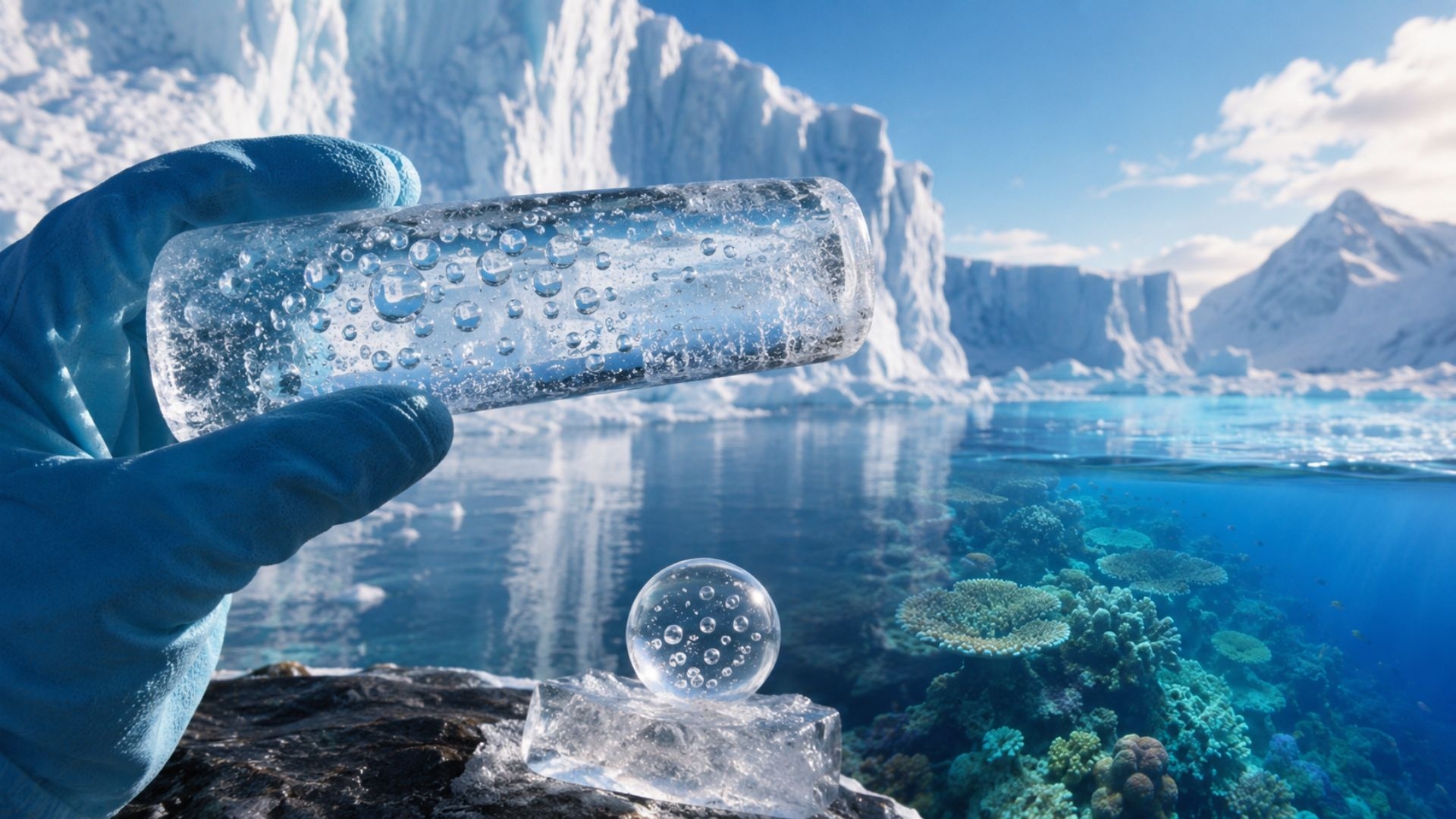 air bubbles from 3 million years ago extracted f