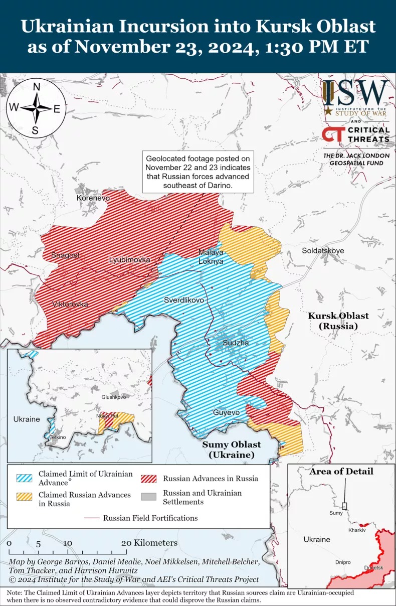 kursk isw map