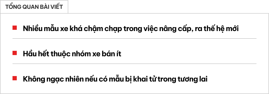 nhung mau xe khong duoc cap nhat web