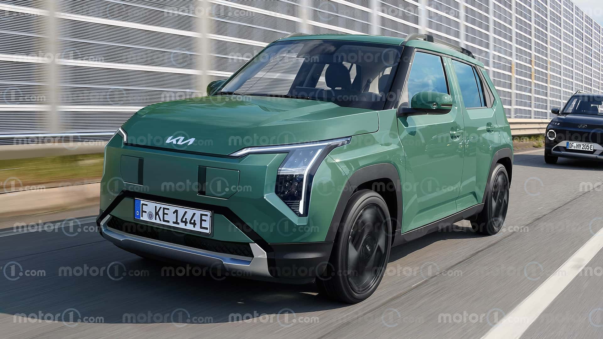 kia ev2 2026 il render di motor1com