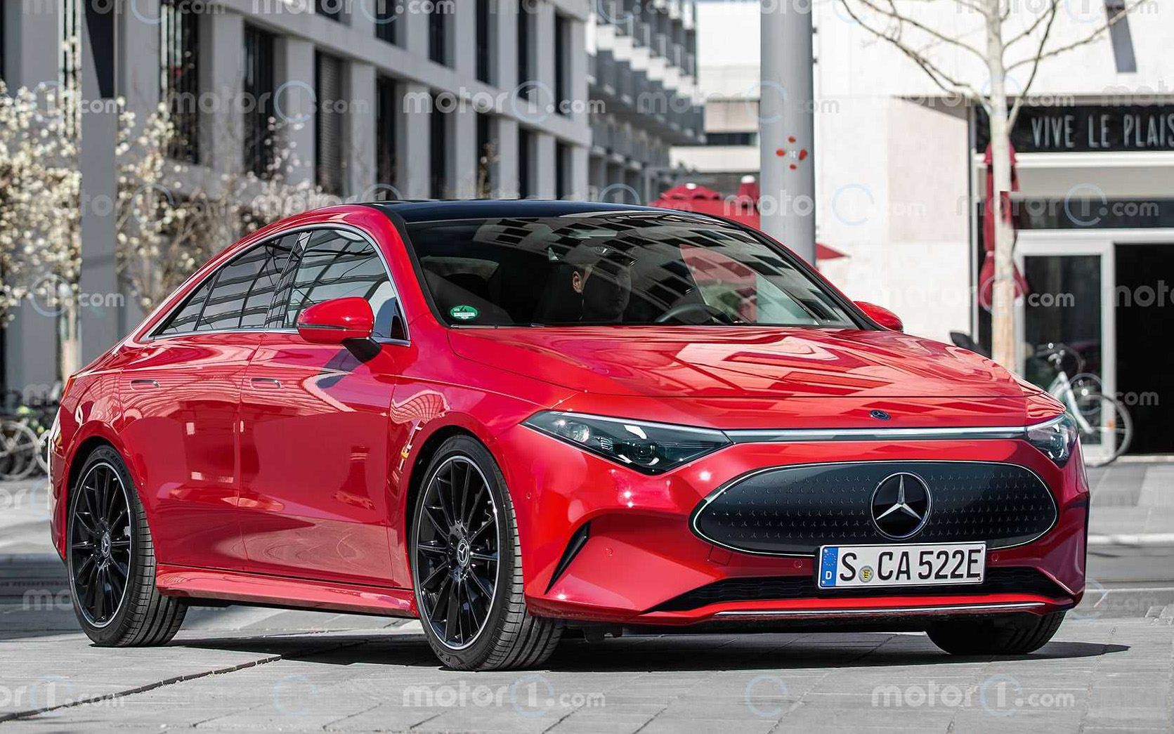 mercedes cla elettrica il render di motor1com