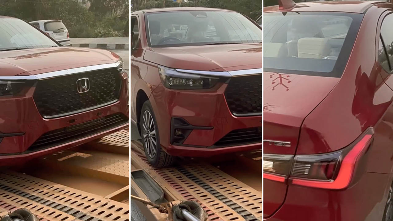 new honda amaze facelift spy shots 1