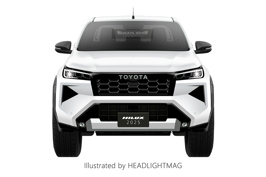 toyota hilux 2025 front rendering