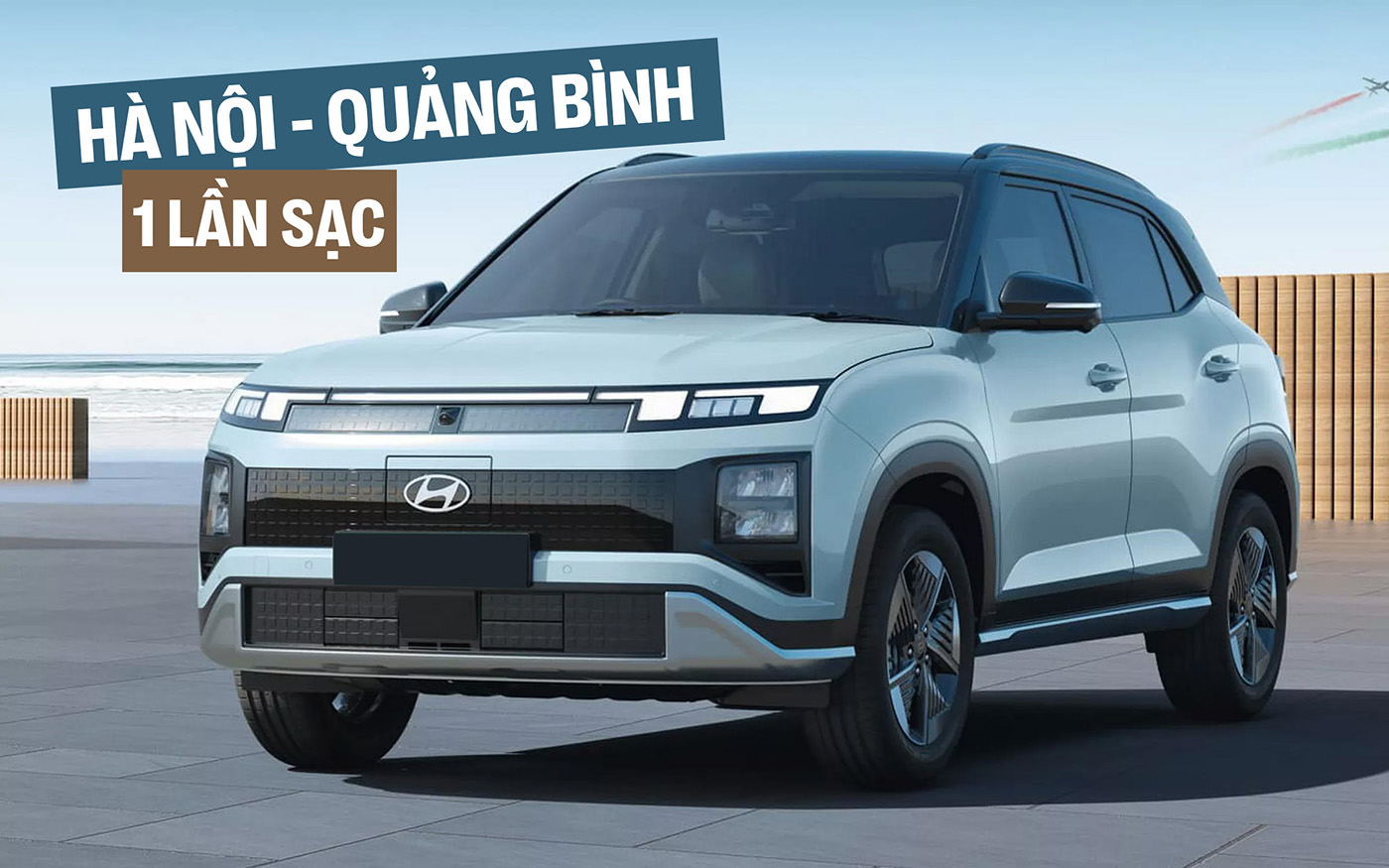 Hyundai Creta điện ra mắt: Mạnh hơn bản xăng, chạy 473km/sạc, mở xe được bằng điện thoại, đồng hồ